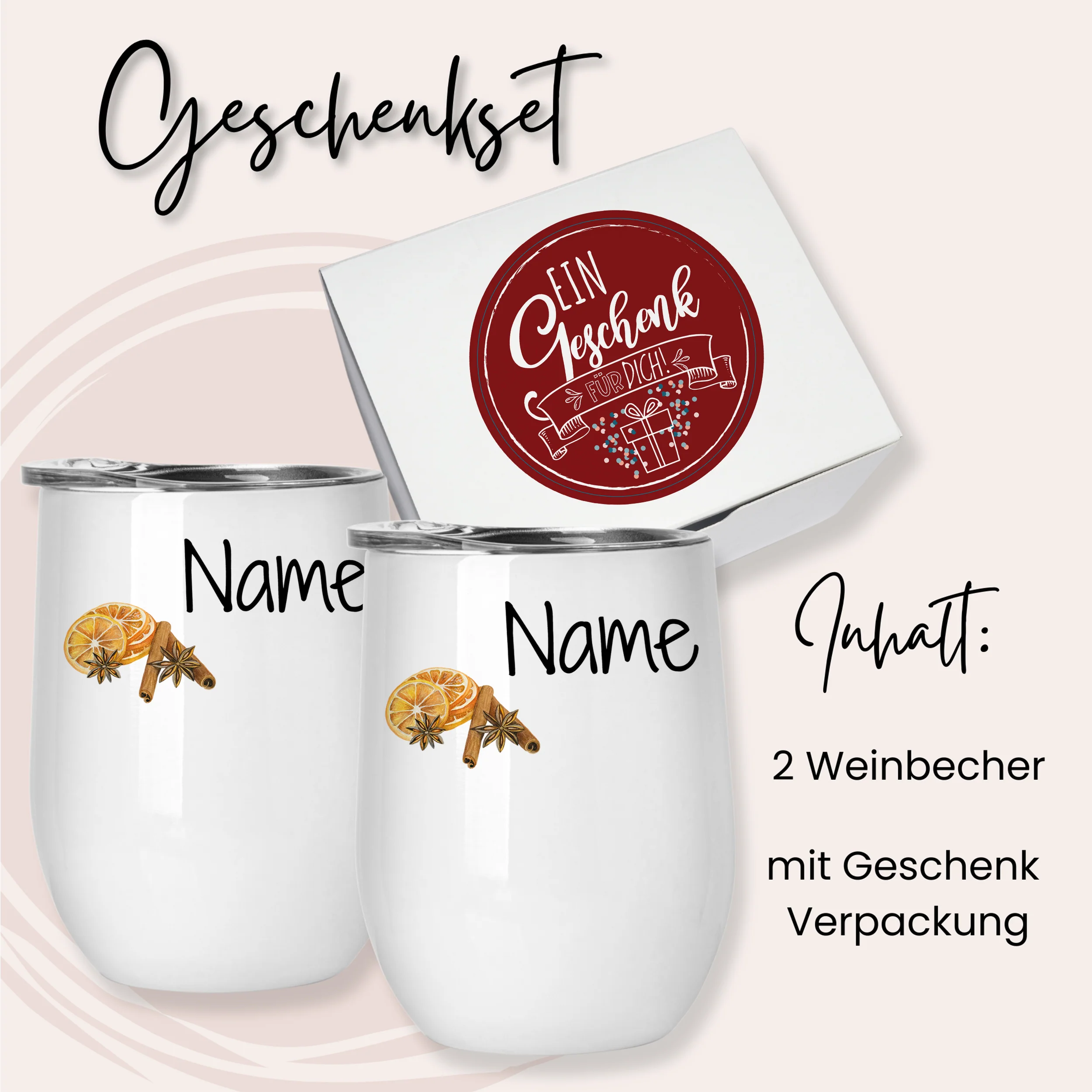 Weinbecher Set mit personalisierbarem Namen - Besondere Momente feiern - Image 4