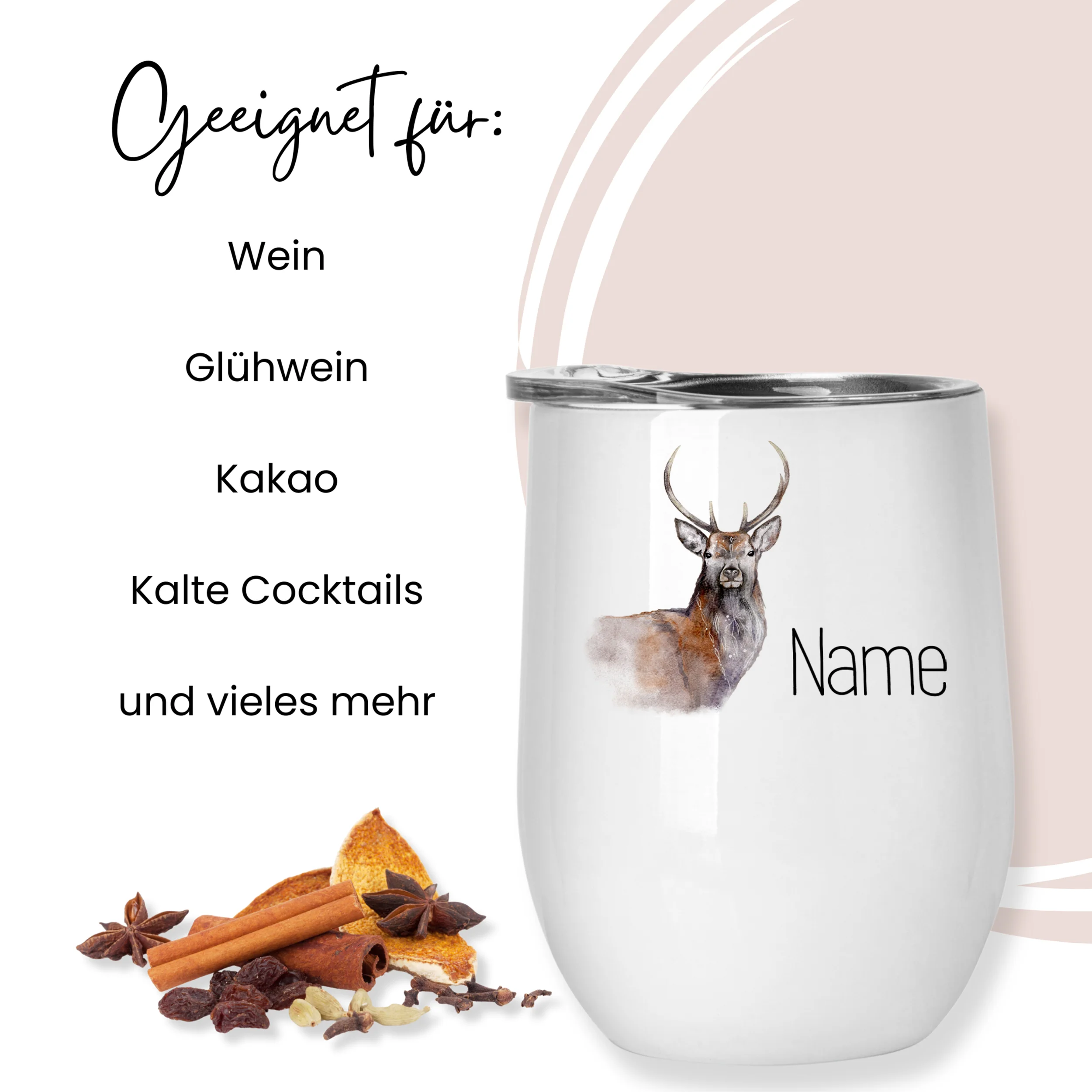 Zwei Glühweinbecher Set mit Fuchs- und Hirschmotiv - Image 3