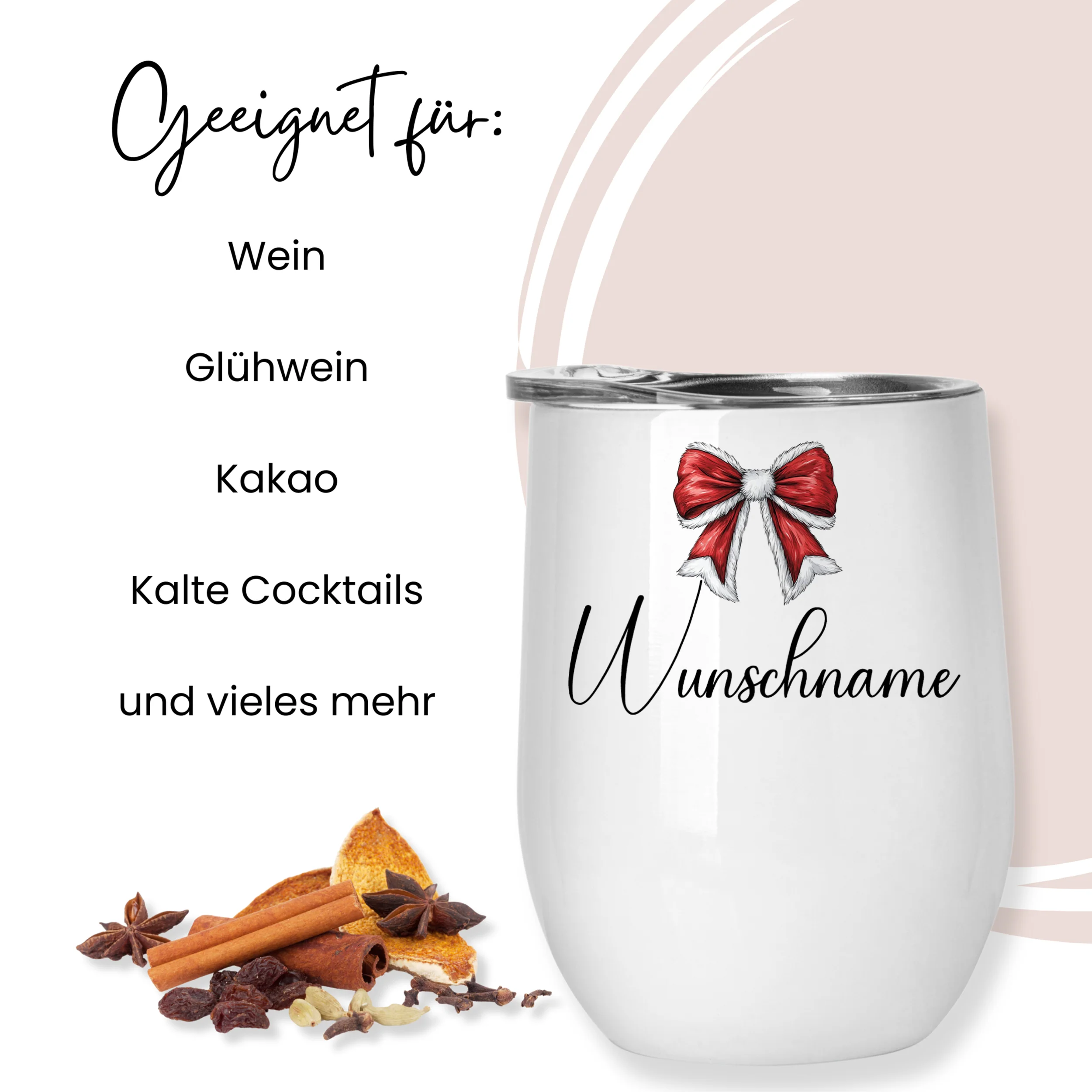 Zwei Glühweinbecher Set mit Schleifenmotiv - Image 3