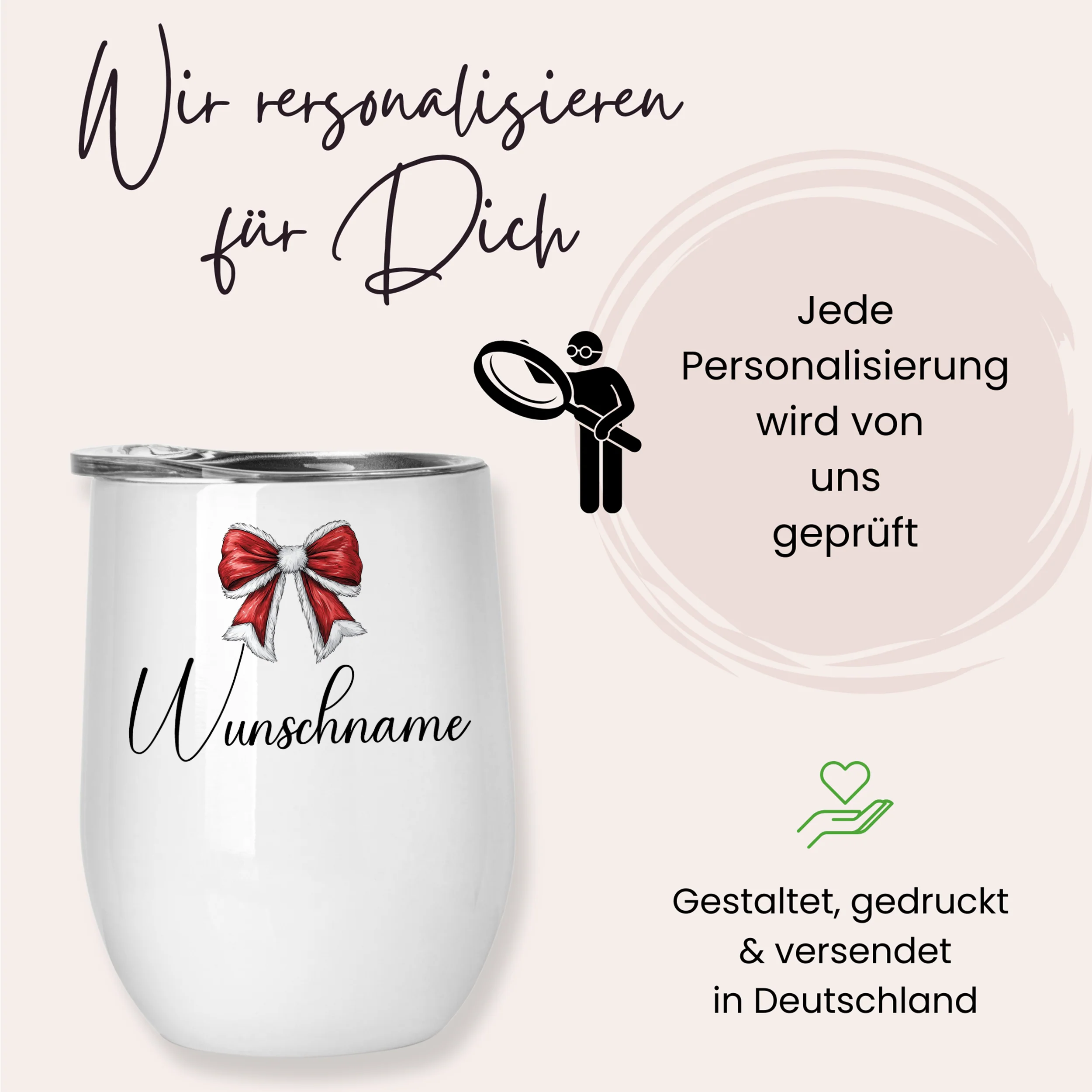 Zwei Glühweinbecher Set mit Schleifenmotiv - Image 5