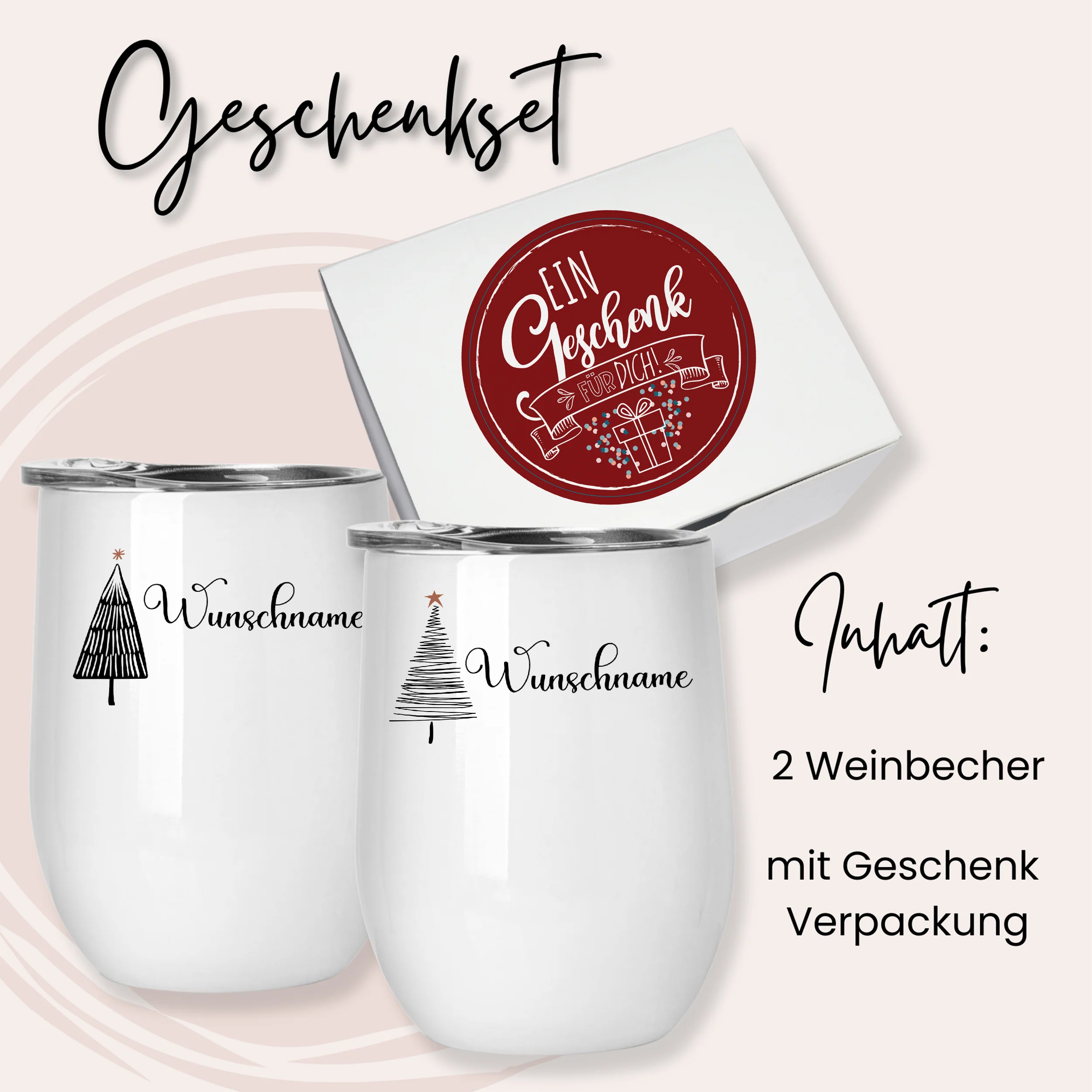 Zwei Glühweinbecher Set mit Tannenbaummotiv - Image 4