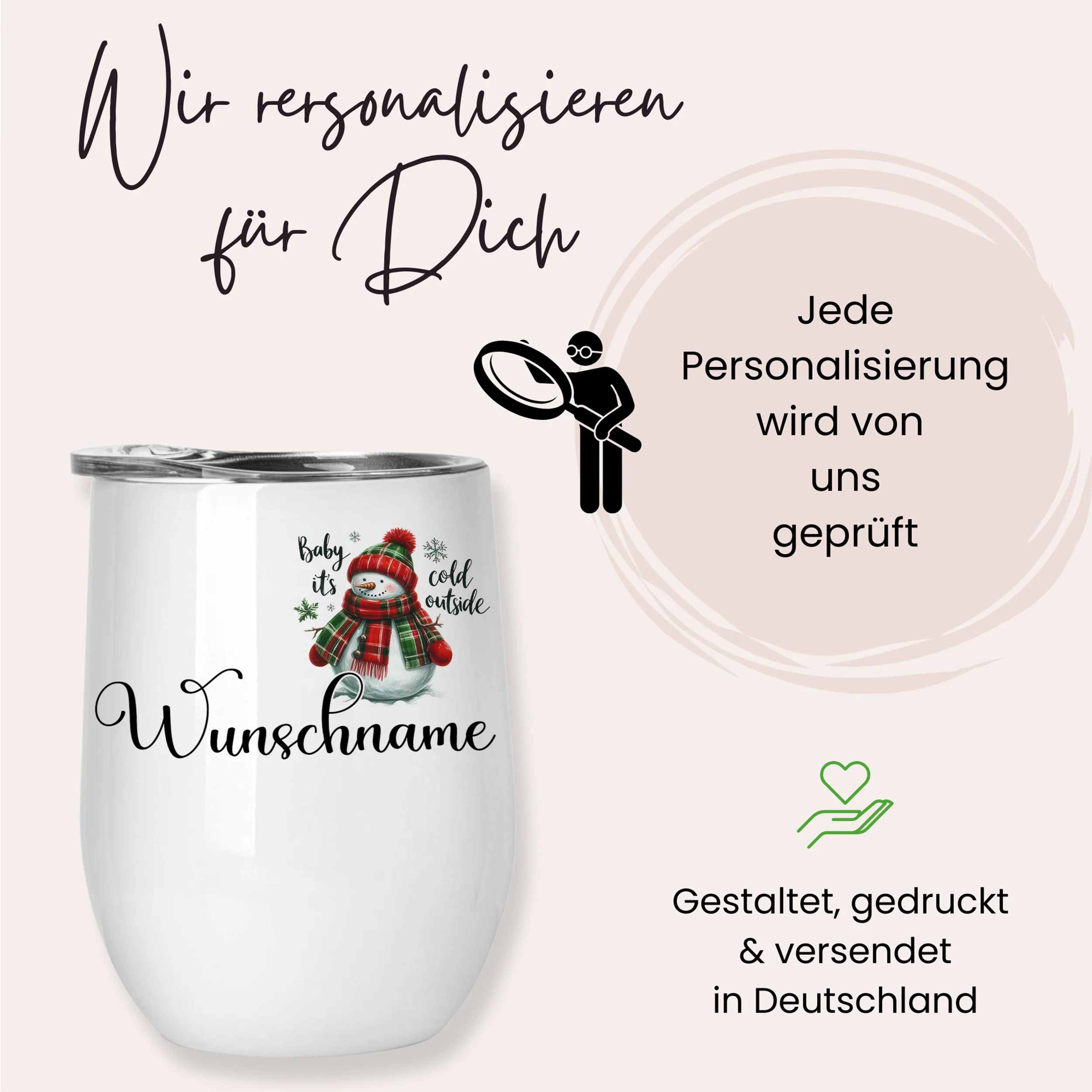 Zwei Glühweinbecher Set mit Weihnachtsmannmotiv - Image 5