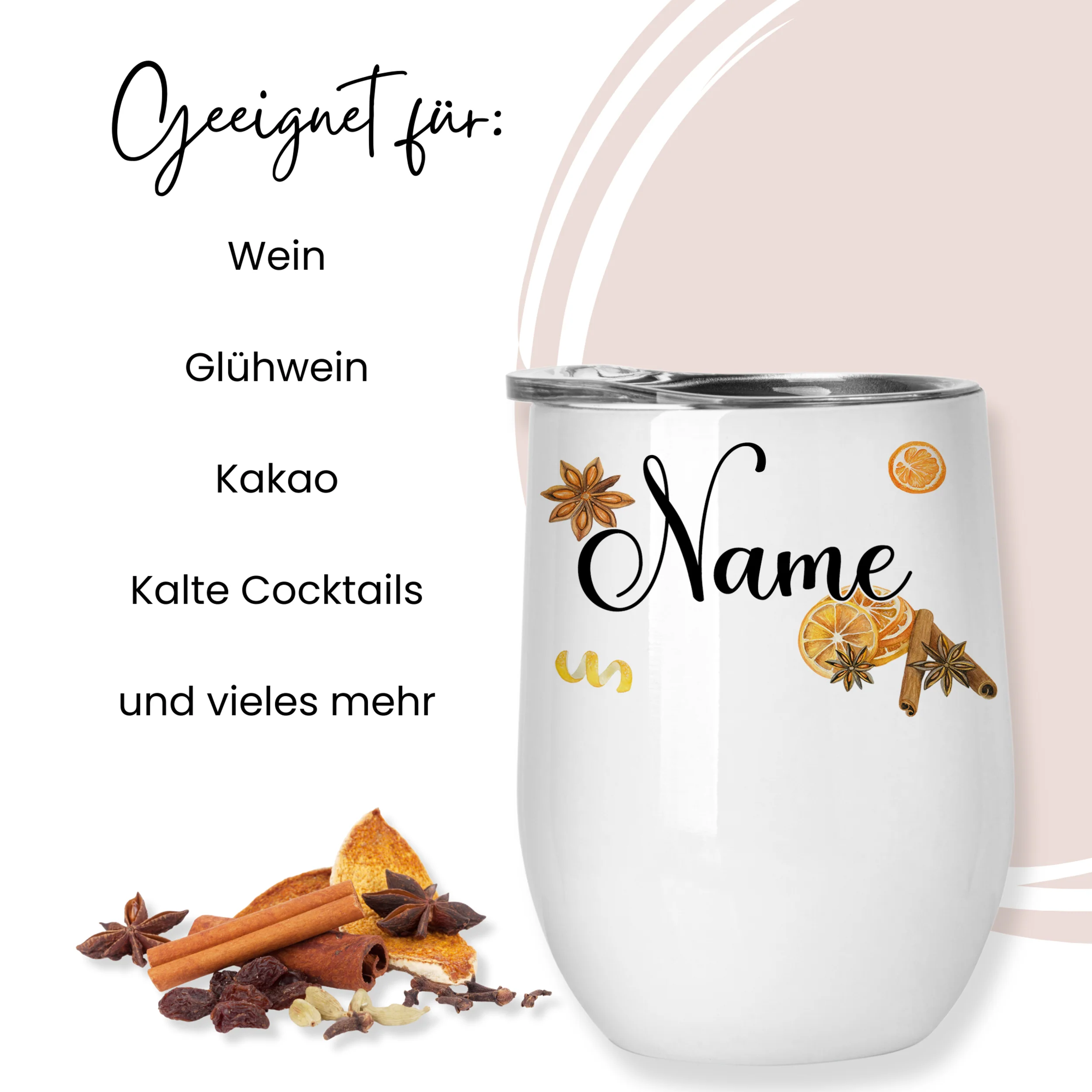Zwei Glühweinbecher Set mit Zimtmotiven - Image 3